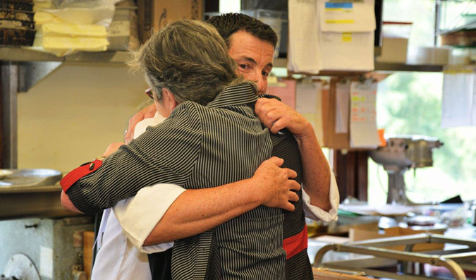 mhf sara wilson hugs chef scott miller 2